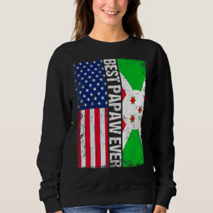 Sudadera Mejor Día del Padre en Papaw Burundi Bandera de lo