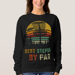 Sudadera Mejor disco: Stepdad Gift Step Dad Golfing Frisb