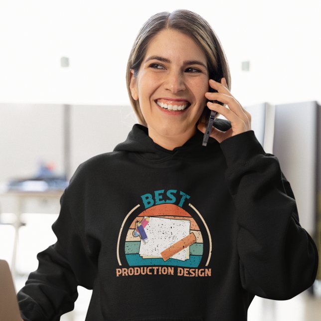 Sudadera Mejor diseño de producción - Retro (Subido por el creador)