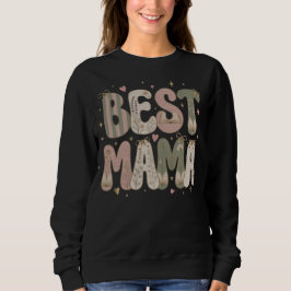 Sudadera Mejor diseño floral literario de Mama