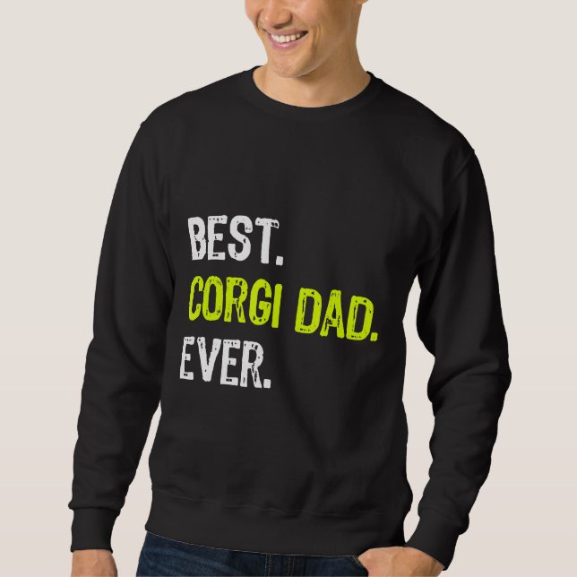 Sudadera Mejor Dueño De Perro De Corgi Dad (Anverso)
