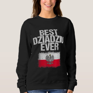 Sudadera Mejor Dziadziu Día del Padre Abuelo Polaco Gif