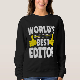 Sudadera Mejor Editor Editor de Profesional de Título de Tr