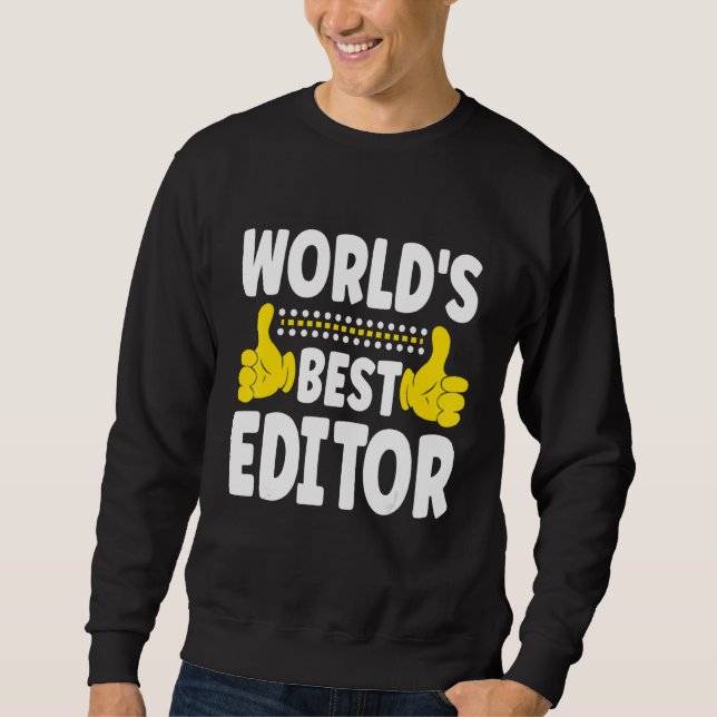 Sudadera Mejor Editor Editor de Profesional de Título de Tr (Anverso)