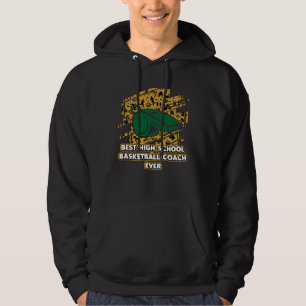 Sudadera Mejor Entrenador de Baloncesto de Escuela Secundar