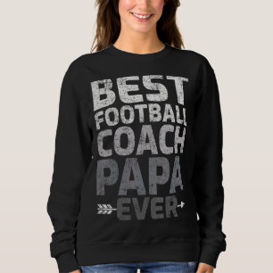 Sudadera Mejor entrenador de fútbol, papá, siempre padre
