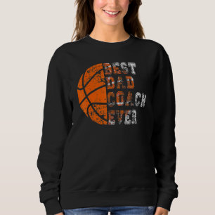 Sudadera Mejor entrenador de papá de baloncesto genial equi