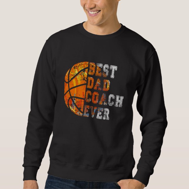 Sudadera Mejor Entrenador Papá Siempre Día del Padre Balonc (Anverso)