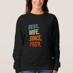 Sudadera Mejor Esposa Desde 1959 63º aniversario de bodas