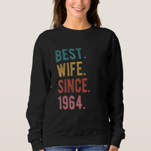 Sudadera Mejor Esposa Desde 1964 58º Aniversario Boda por