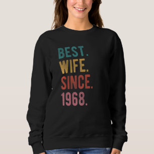 Sudadera Mejor Esposa Desde 1968 54º Aniversario Boda por