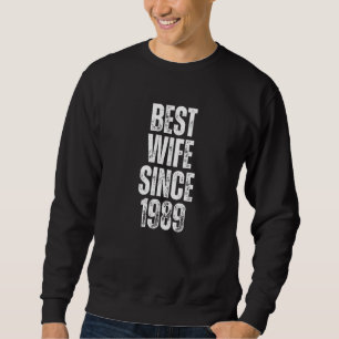 Sudadera Mejor Esposa Desde 1989 Vintage Boda Aniversario F