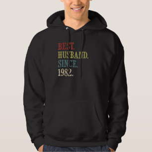 Sudadera Mejor Esposo desde 1982 40º Aniversario del Boda