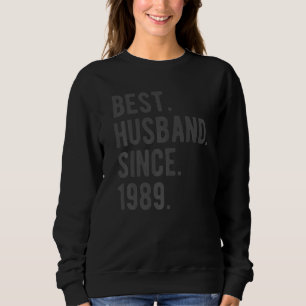 Sudadera Mejor Esposo Desde 1989 Aniversario De 33 Bodas