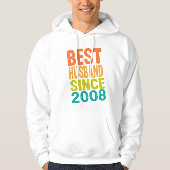 Sudadera Mejor Esposo Desde 2008 (Anverso)