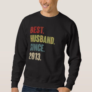 Sudadera Mejor Esposo desde 2013 Noveno Aniversario del Bod