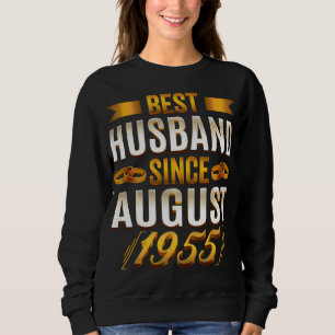 Sudadera Mejor Esposo Desde Agosto De 1955 Funny Annivesary