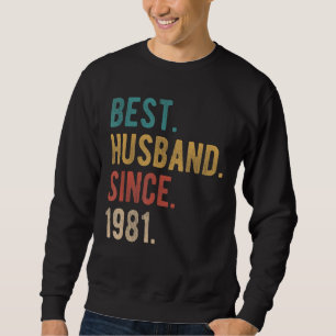 Sudadera Mejor Esposo desde el 41º Aniversario del Boda de 