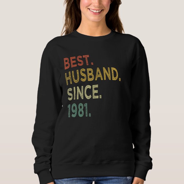 Sudadera Mejor Esposo desde el 41º Aniversario del Boda de  (Anverso)