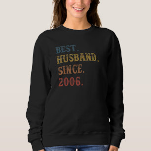 Sudadera Mejor Esposo Retro Desde 2006 16º Aniver Boda