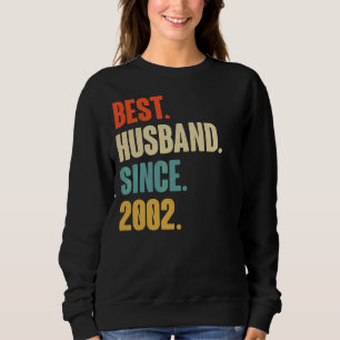 Sudadera Mejor Esposo Vintage desde 2002 20ª Anive Boda