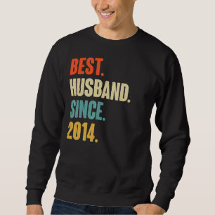 Sudadera Mejor Esposo Vintage desde 2014 8º Boda Aniver
