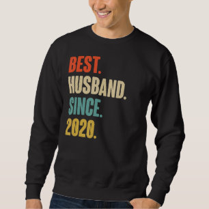 Sudadera Mejor Esposo Vintage desde 2020 Segundo Aniver Bod