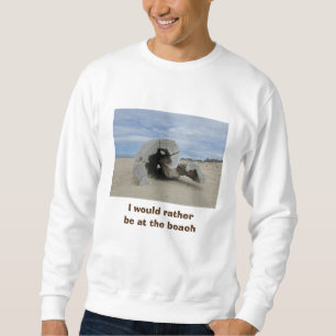 Sudadera Mejor Estar En La Playa Fotografía De Madera Flota