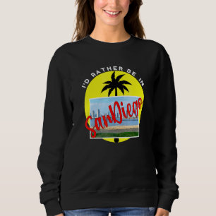 Sudadera Mejor Estaría En San Diego Vacaciones De Playa Azu