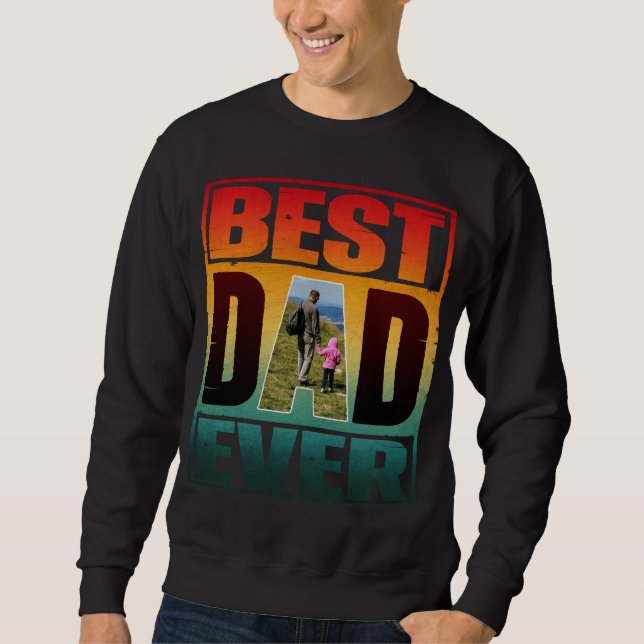SUDADERA MEJOR FOTO PERSONALIZADA DEL DÍA DE LOS PADRES (Anverso)