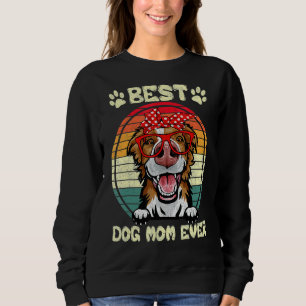 Sudadera Mejor Frontera Collie Mamá Jamás Perro Mama Moth