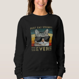 Sudadera Mejor Gato Gruñón Alguna Vez Bache Ajuste Día Del
