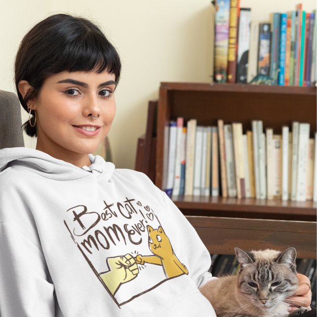 Sudadera Mejor Gato Mamá Hoodie (Subido por el creador)