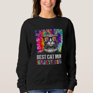 Sudadera Mejor Gato Mamá Jamás Tie Dye Gato Mami Día C