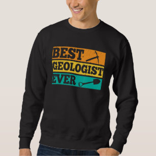 Sudadera Mejor Geólogo Estudiante De Geología De La Piedra