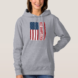 Sudadera Mejor Gramps Patriótico Diseño Vectorial Bandera_1