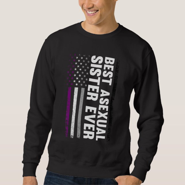 Sudadera Mejor Hermana Asexual Del Mes Del Orgullo Csd (Anverso)