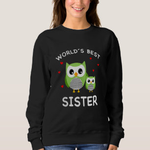 Sudadera Mejor Hermana de Lechuza del Mundo, galleta de ani