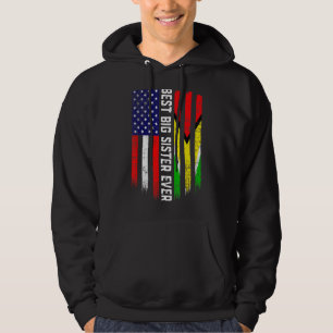 Sudadera Mejor hermana grande de la historia de la bandera