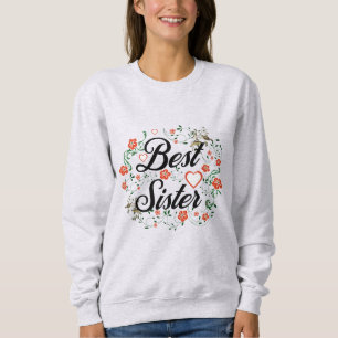 Sudadera Mejor Hermano Elegante Diseño Floral