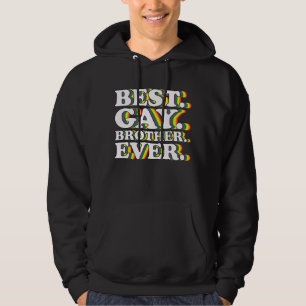 Sudadera Mejor Hermano Gay Familia LGBTQ Orgullo arcoiris