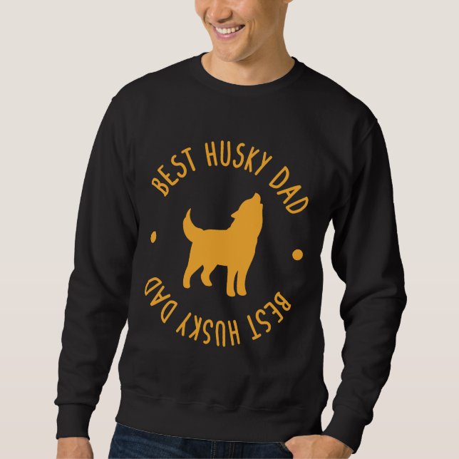 Sudadera Mejor Husky Dad (Anverso)