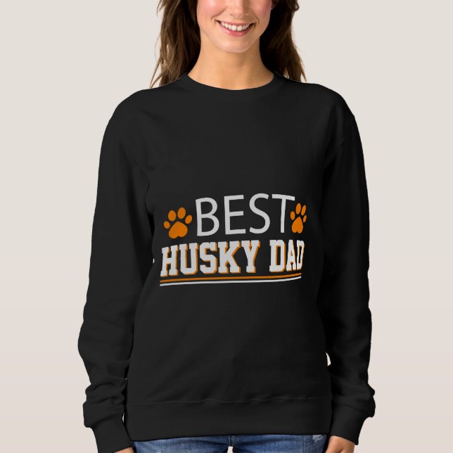 Sudadera Mejor Husky Dad (Anverso)