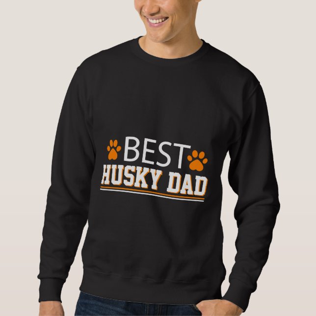 Sudadera Mejor Husky Dad (Anverso)