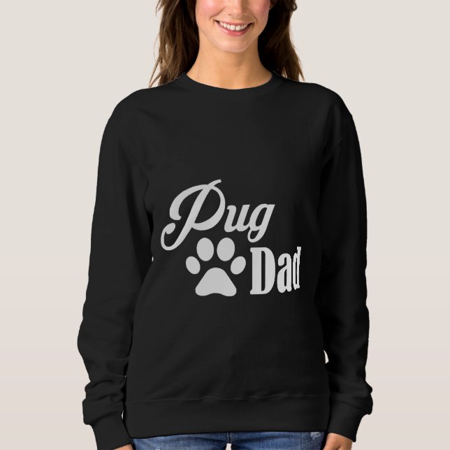 Sudadera Mejor idea de regalo para papá pug dads Essential  (Anverso)
