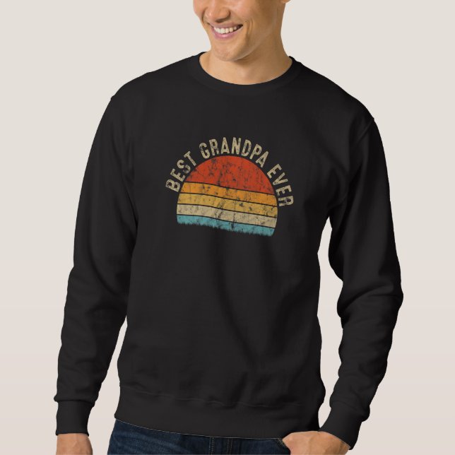 Sudadera Mejor idea gráfica para el abuelo F (Anverso)
