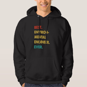 Sudadera Mejor ingeniero ambiental retro de todos los tiemp