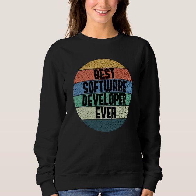 Sudadera Mejor ingeniero codificador de codificación de sof (Anverso)