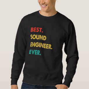 Sudadera Mejor ingeniero de sonido retro de todos los tiemp