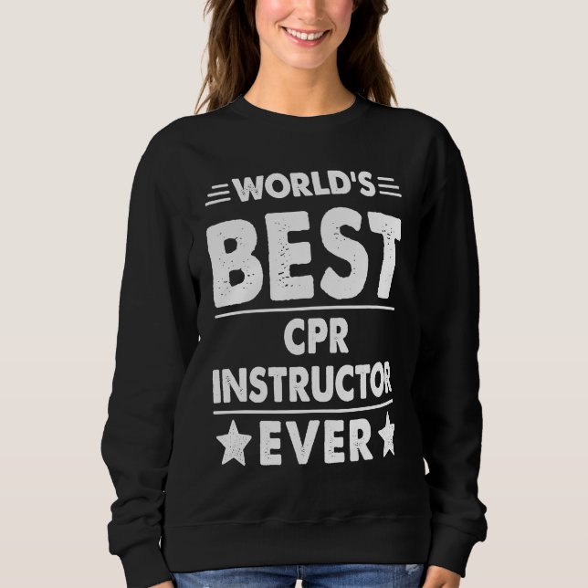 Sudadera Mejor instructor de RCP del mundo (Anverso)